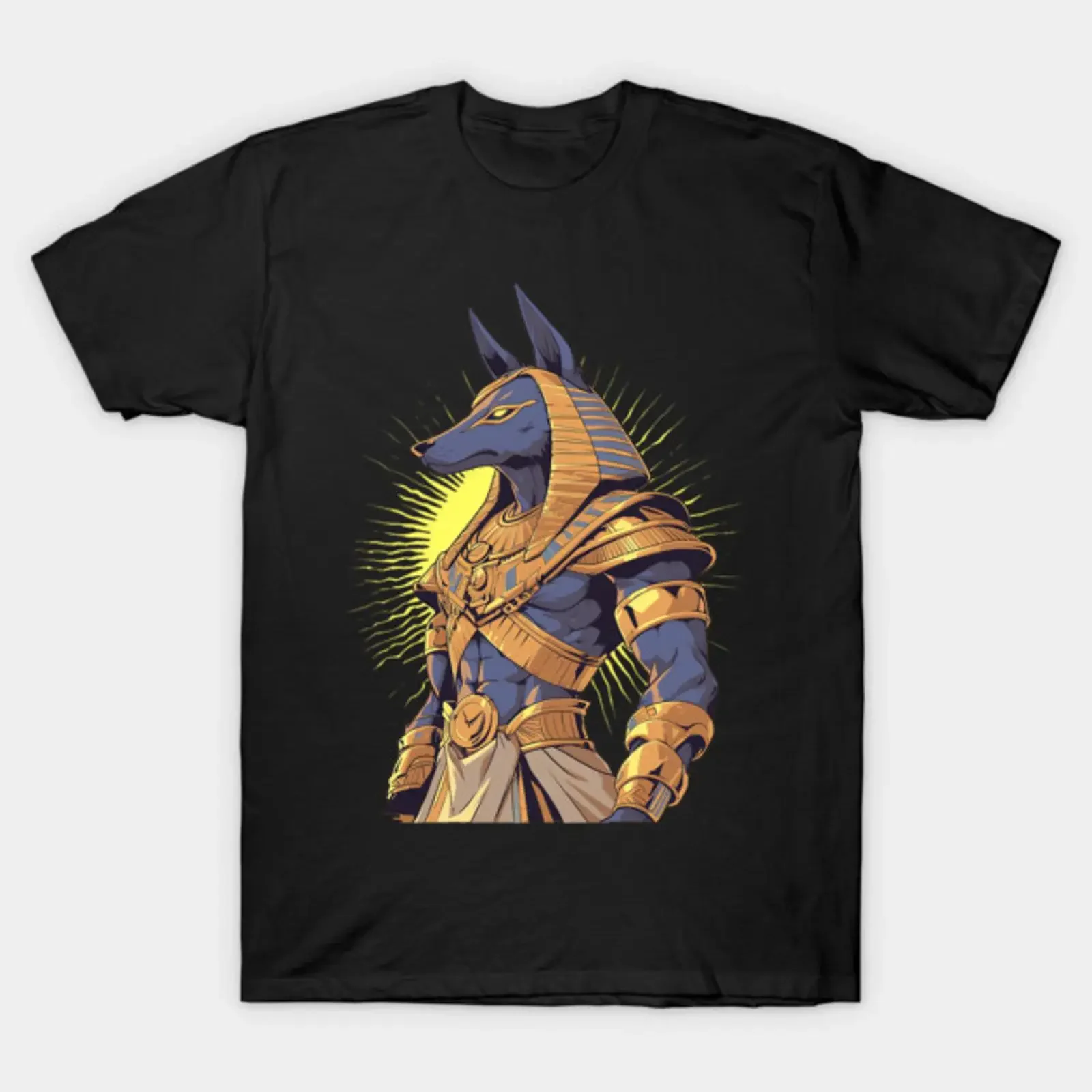 anubis T Shirt vintage Washed Stretched Breathable Slightly Unisex Stylish graphic Comfortable fashion Soft homme