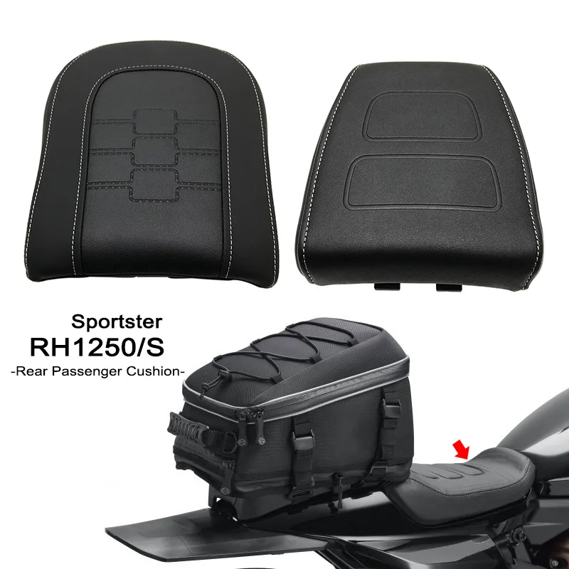 

Black Rear Passenger Cushion Leather Pad Cover Fit For Sportster S 1250 S RH1250S RH 1250 S 2021 2022 Motorcycle Accessories