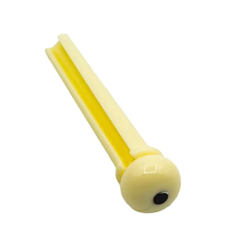 Imagen 2 del producto 100 Uds. Pasadores de Guitarra folclórica acústica, Pin de ajuste de puente de Guitarra, accesorios de piezas de Guitarra clásica, reemplazo de puentes con incrustaciones de puntos ABS