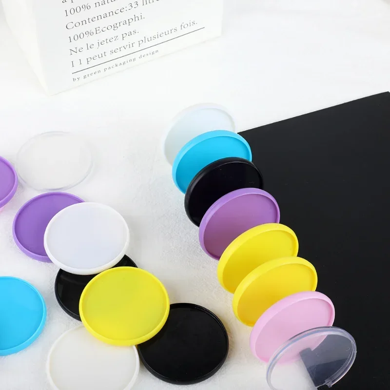 

50PCS54MM large solid color plastic binding buckle, loose-leaf mushroom hole notebook binding consumables.