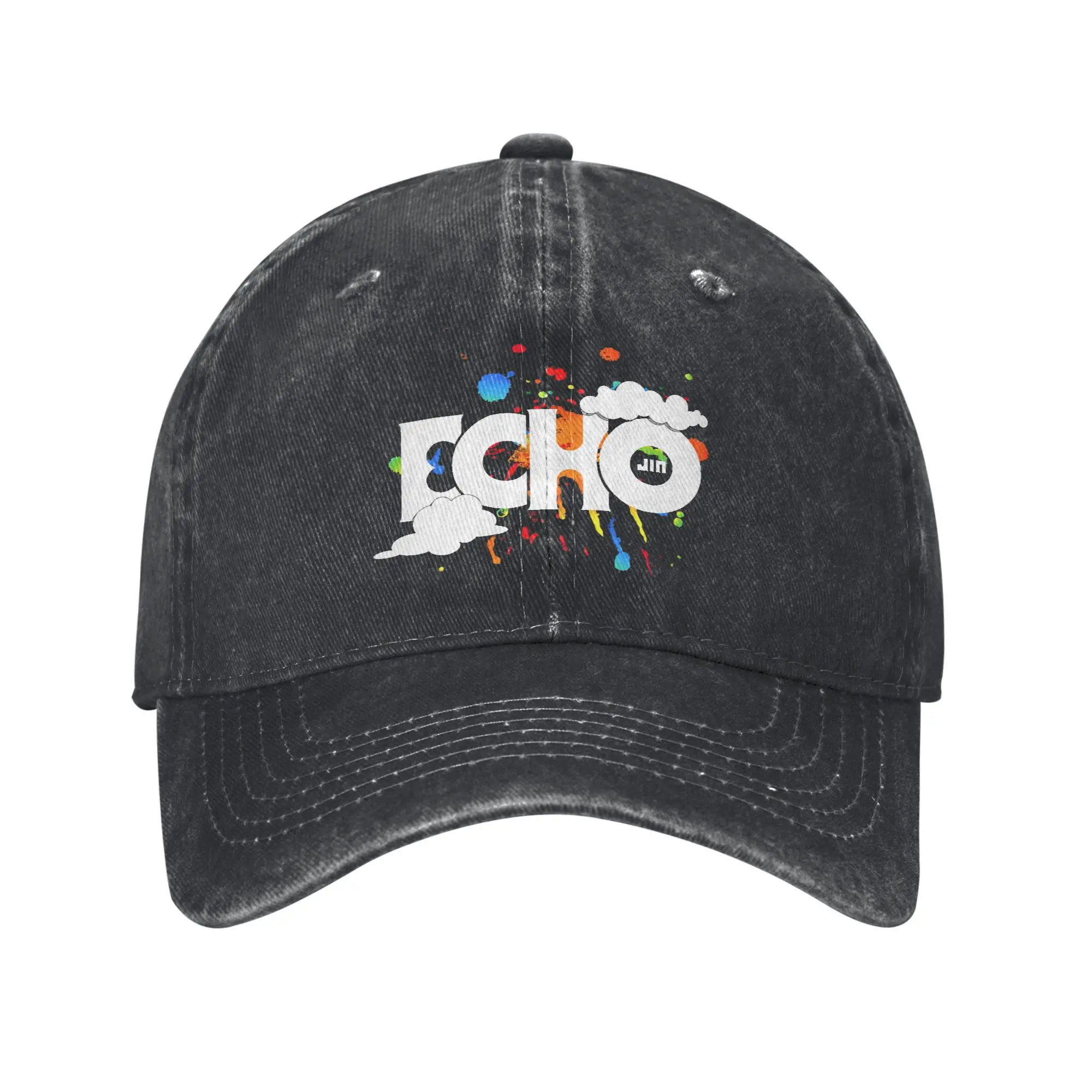 

Unisex Echo Jins Runseokjin EP Tour 2025 concert kpop Printed Hat Classic Distressed Denim Baseball Cap Adjustable