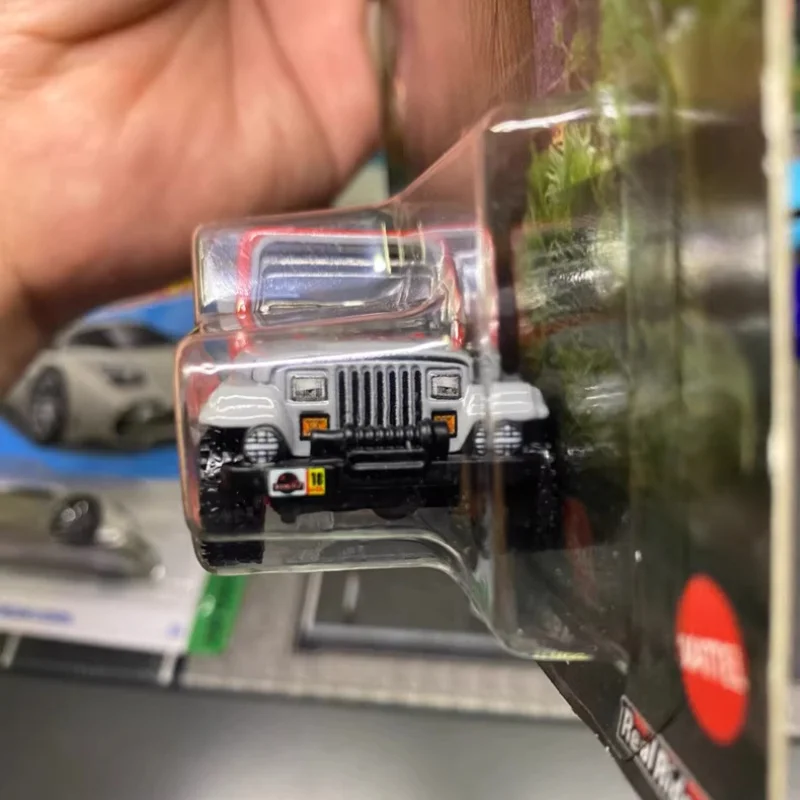 Hot Wheels Premium 2025 Cultura Pop Hotwheels 2025 1/64 Modelo de Carro Crianças Brinquedos Jurassic Park Jeep Wrangler Sahara Menino Crianças Brinquedos