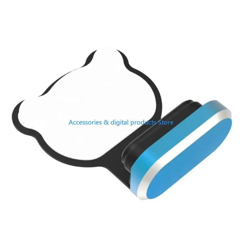 77JD USB C Dust Plugs Silicone Protective Caps Silicone & Metal for Type C Devices
