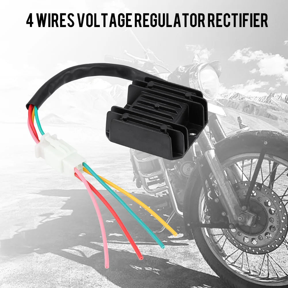 4 Wires Voltage Regulator Rectifier for Motorcycle Boat Motor ATV GY6 50 150cc Scooter Regulator Rectifier Voltage Regulator