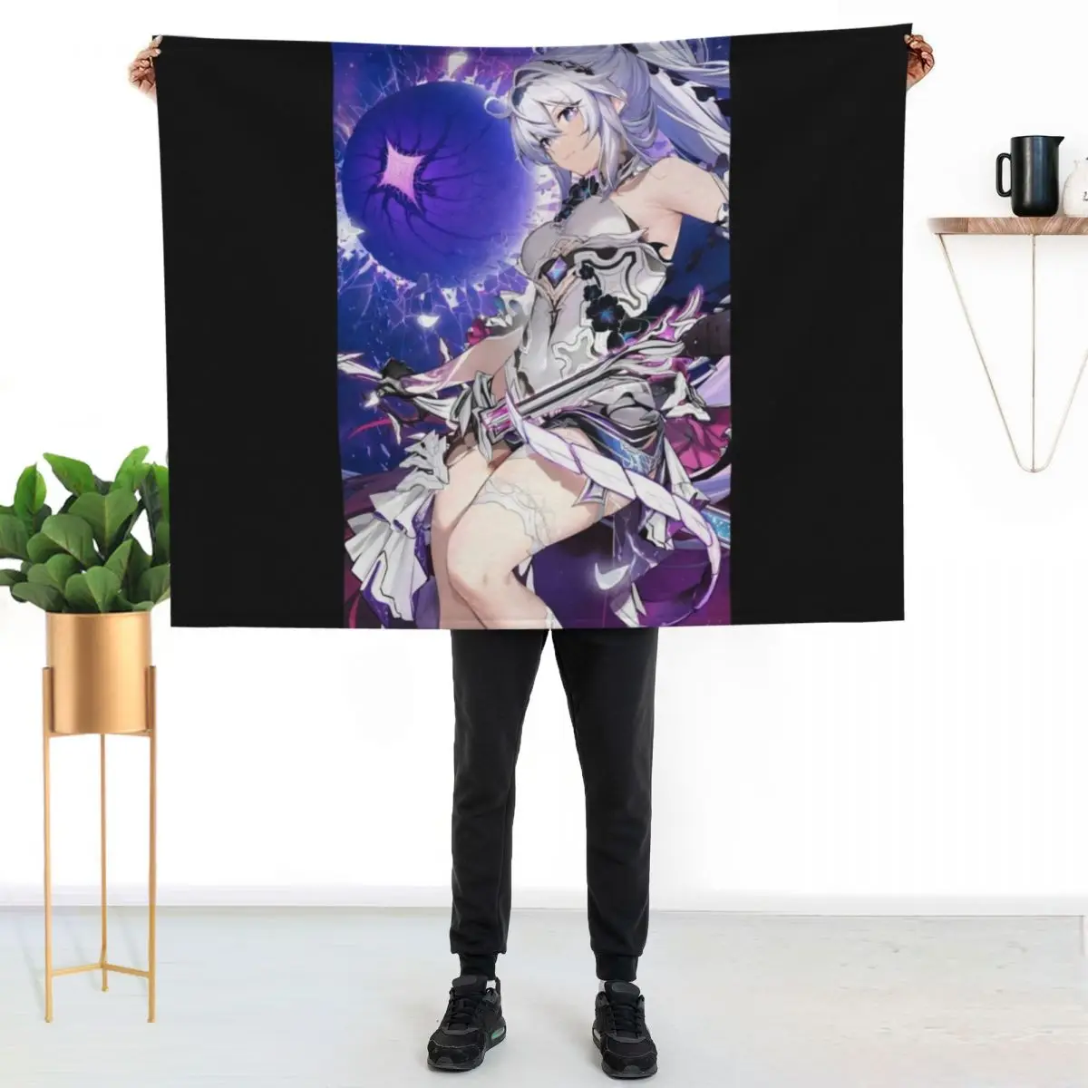 

Kiana Kaslana - Honkai Impact Throw Blanket Warm Accent Blanket for Living Room Decoration