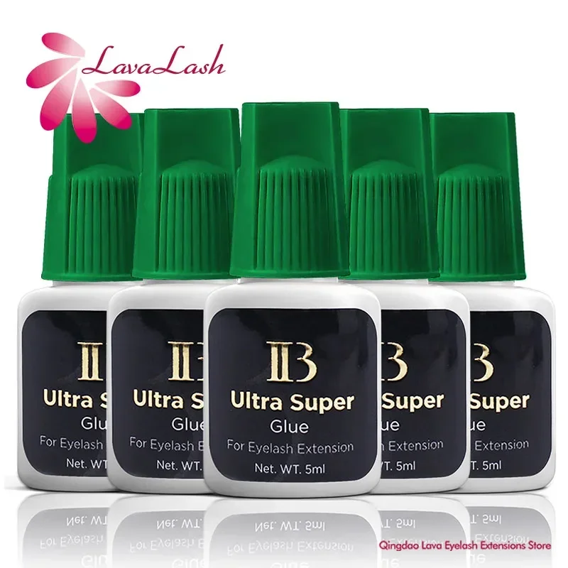 Korea Original IB Ultra Super Glue for Eyelash Extensions 5ml Professional IB Green Cap Glue False Lash Adhesive Makeup Tools