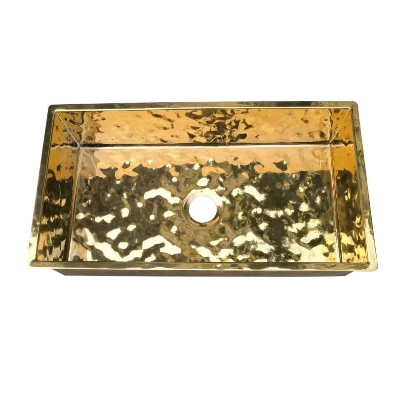 for Luxury large size single bowl stainless steel kitchen gold sink for sale one piece