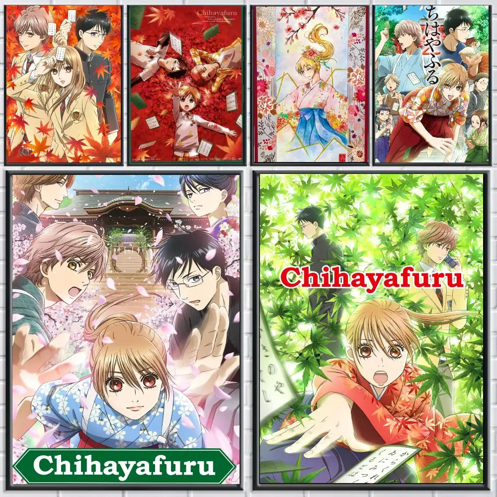 anime C-Chihayafuru-U Poster Peel and Stick Wall Art for Cafe Office Bar and Home Decoration