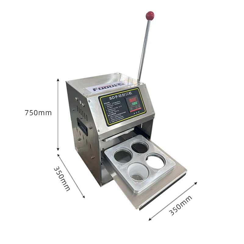 Manual Plastic Yogurt Cup Sealing Machine Pudding Plastic Cup Sealer Packaging Machine for Ice Cream Greek Yogurt