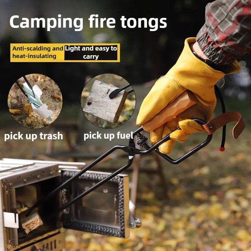 

Outdoor barbecue charcoal clip,extended and thickened anti scalding charcoal clip,essential carbon clip for camping,travel,home