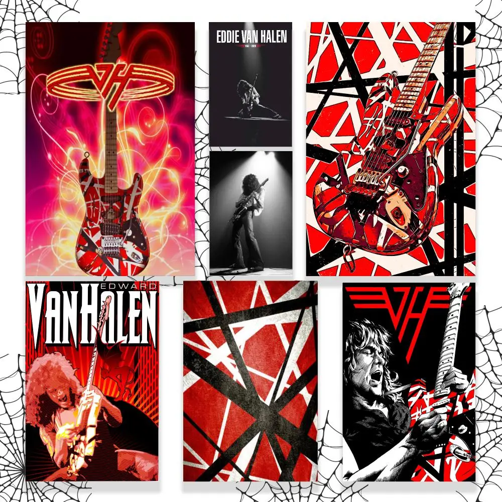 Legend E-Eddie Van Halen Poster Graphic Wall Art Poster HD Waterproof PP Paper Print for Bedroom Living Room Office Decor Gift