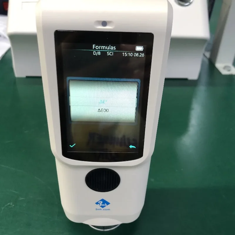 3nh Ts7010 مقياس الطيف الضوئي الرقمي تحليل الألوان لأداة قياس الألوان لاختبار الورق والبلاستيك