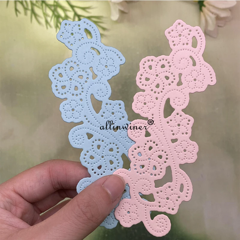 

Цветочный край металлические Вырубные штампы трафареты вырезанные для DIY скрапбукинга альбома бумаги тиснения