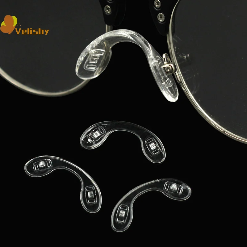 4 قطعة منصات أنف للنظارة من السيليكون غير قابلة للانزلاق على شكل حرف U-مجموعات إصلاح للنظارات ملحقات مريحة وناعمة وقابلة للتنفس للنظارات #4