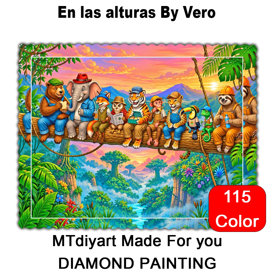 En las alturas By Vero 115 Colors 50x70 70x100 Diamond Painting