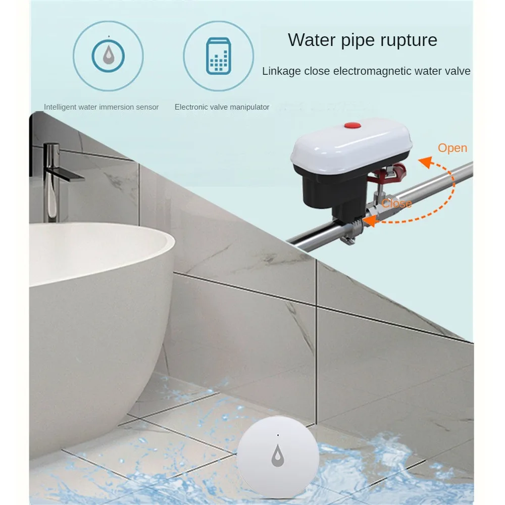 1~10PCS Smart Home Advanced Technology Real-time Water Detection Instant Alert Prevent Water Damage Smart Home Compatible