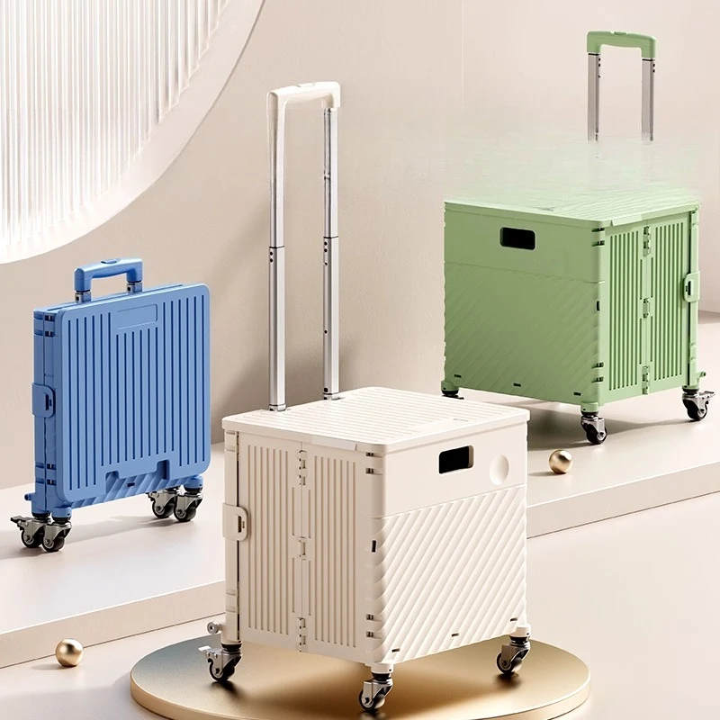 

Shopping cart, small pull cart, household portable folding shopping cart, trailer to pull goods and pick up express light