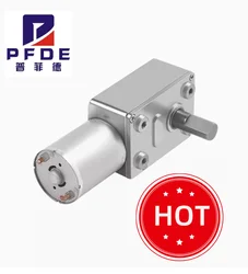 JGY370 Worm Gear Motor DC 6V 12V 24V High Torque Worm Reversible Turbo Metal Geared Gear-box Reducer 2rpm~200rpm