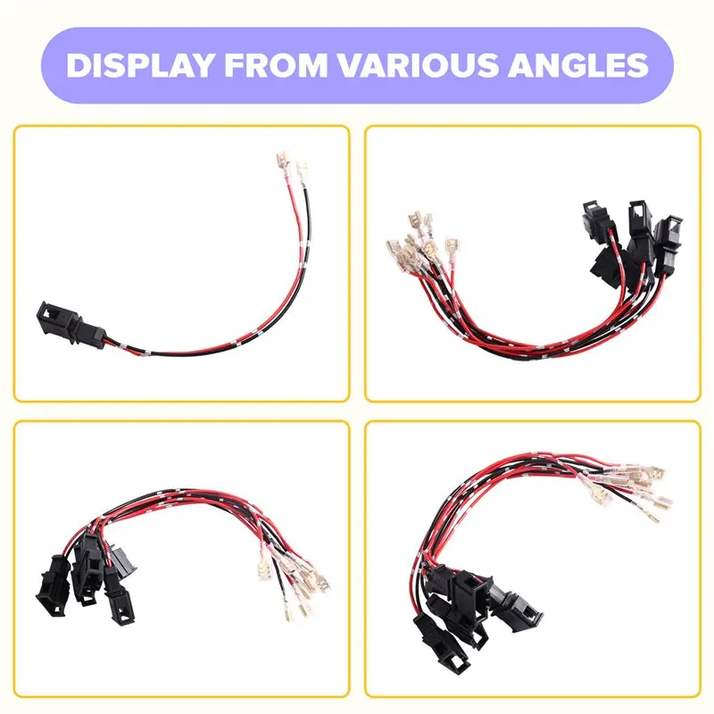 Car Audio For VW Skoda MG Compatible 5Pcs Speaker Adapter Wire Harness Lossless Horn Cable For Car Sub Woofer Bass Horn Plug - view 4