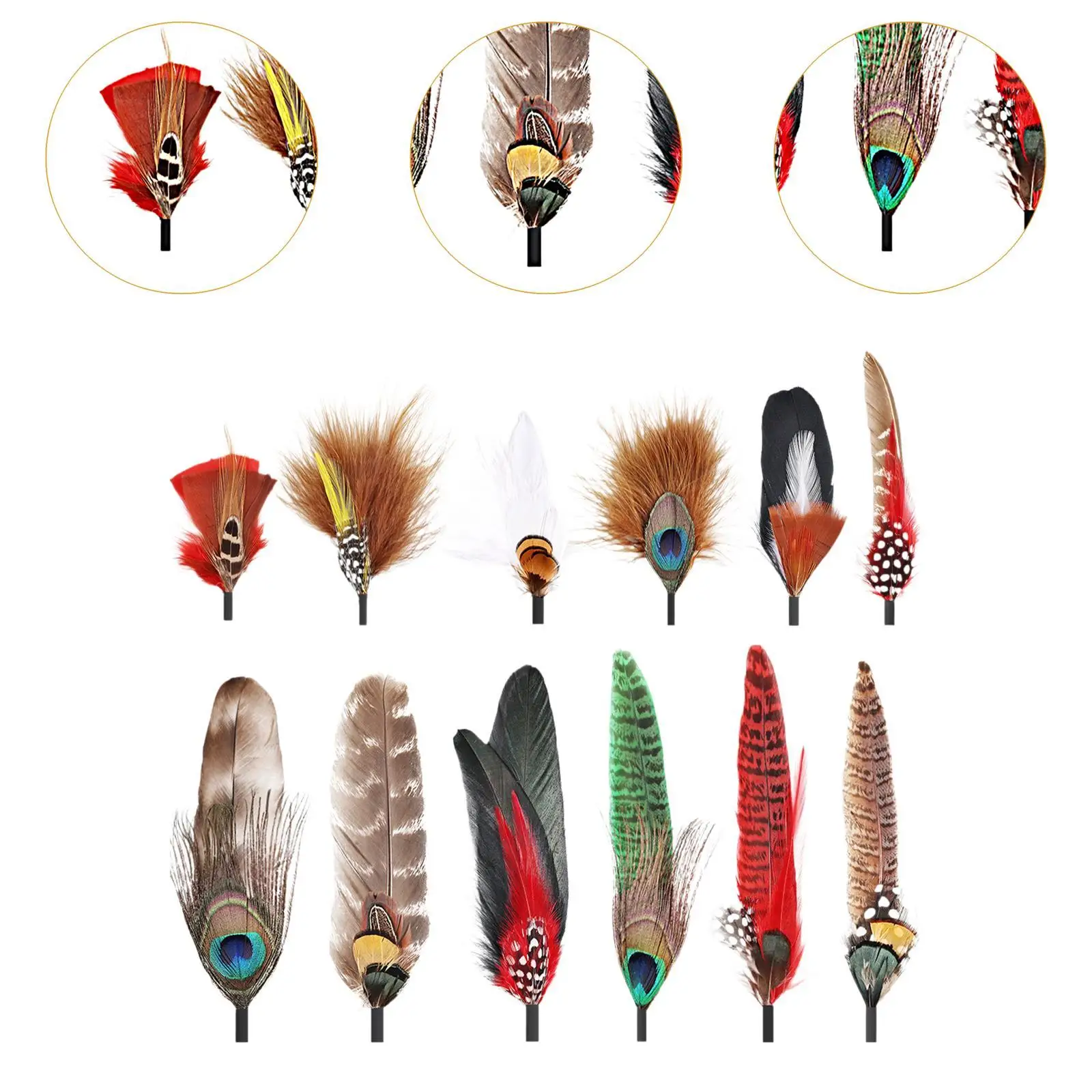 

Hat Feathers for Fedora Assorted Feather Accessories for Creative DIY Centerpieces and Costume Hats