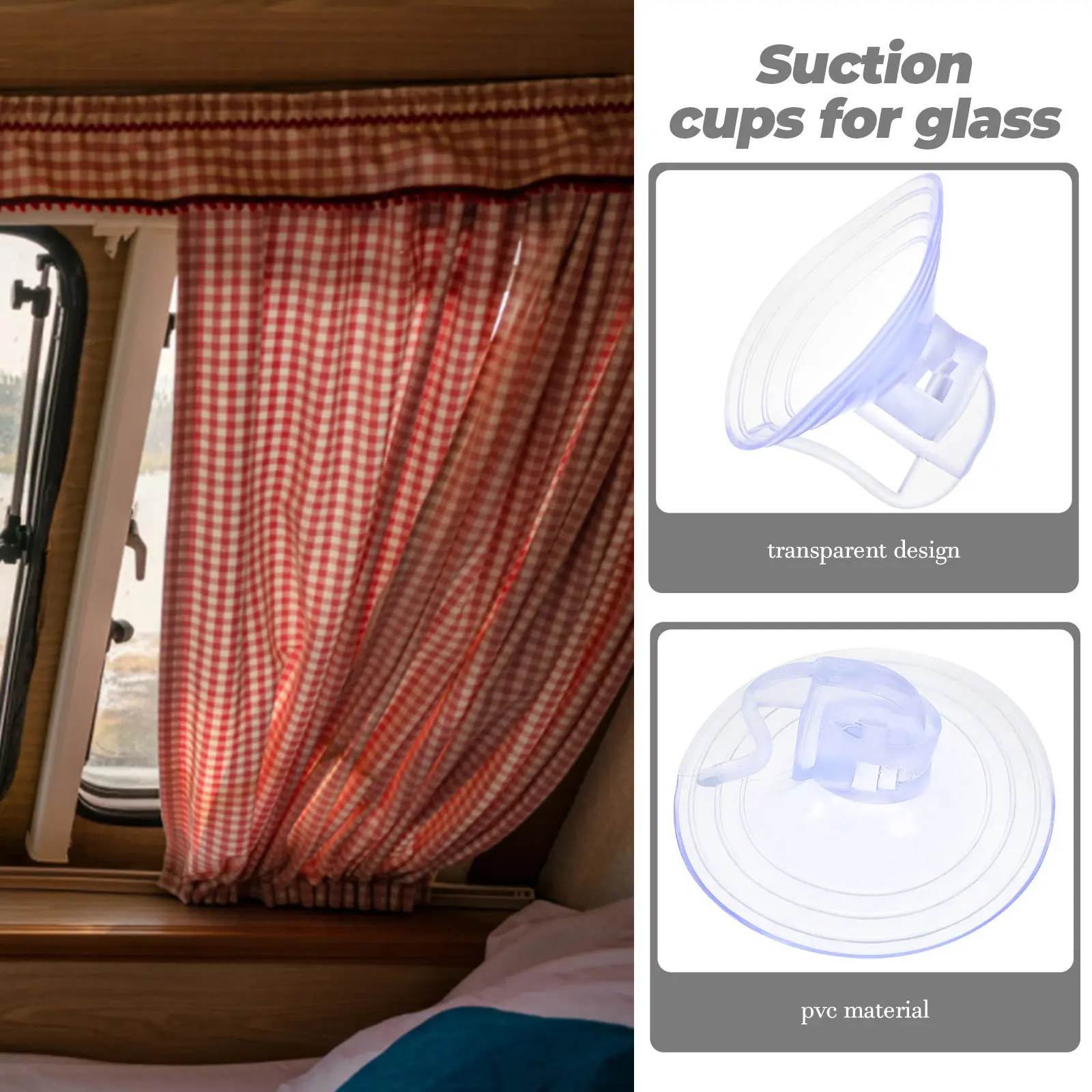 100Pcs Suction Cups for Car Shade 38Mm Windshield Sunshade Suction Holder Transparent Strong Grip on Glass Table Top Window