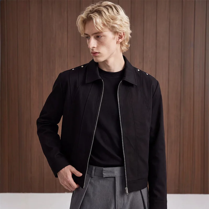 FACTCHECK EU US Size Luxury Quality Men'S Jacket Outdoor Autumn Shoulder Studs 3D Collar Deconstructed Cleanfit Jacket