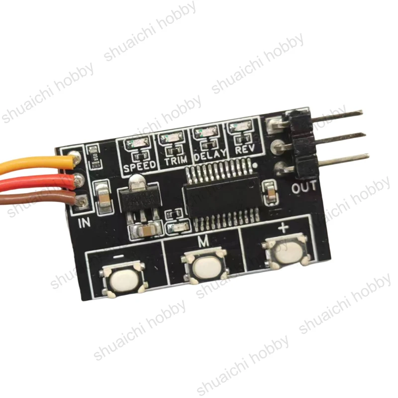 1PC Servo Signal Converter Adjustable Positive Negative 3.6-16V Adaptable Voltage Steering Gear Reverser Delayer for RC Airplane