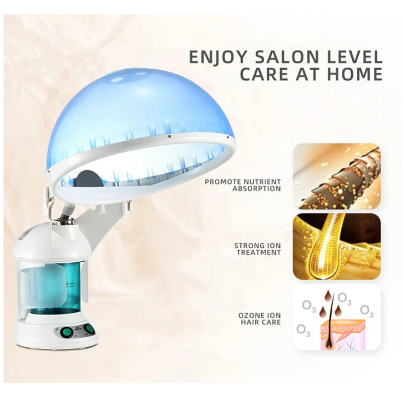 Face Hair Steamer Machine Humidifier Hot Nano Mist Sprayer Facial Ozone Vaporizer Hair Moisturizing Hydration Home Salon Steamer