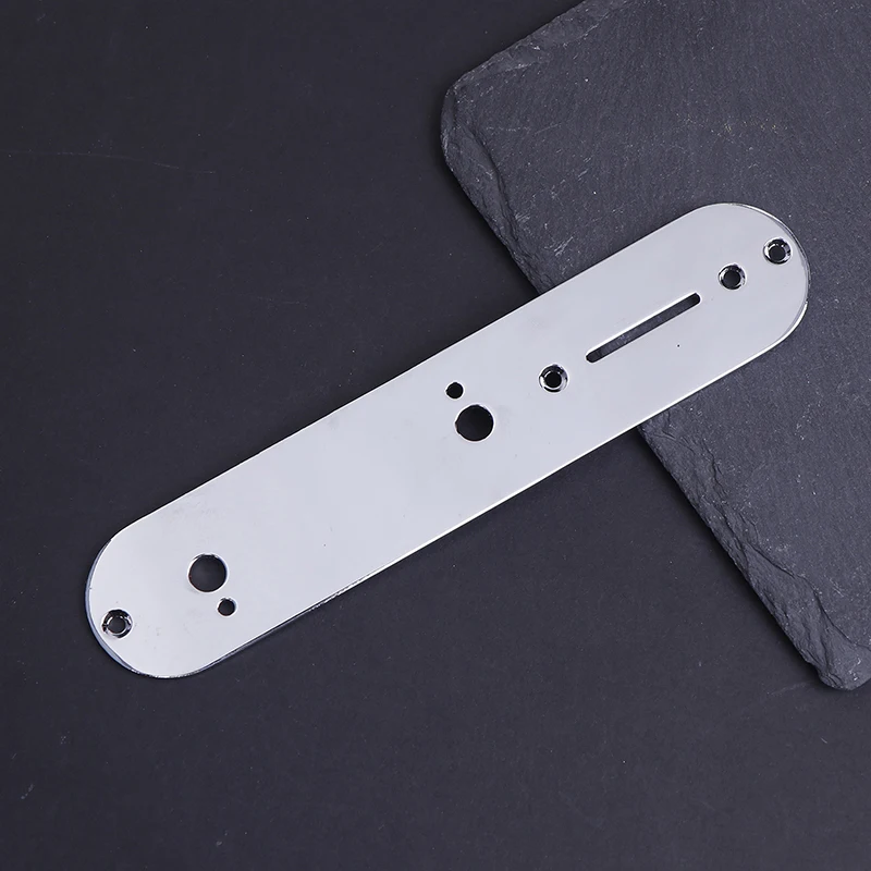 1Pc Metal Electric Guitar TL Control Mounting Plate Nickel Chrome Color For Guitar Repair Replace Accessories