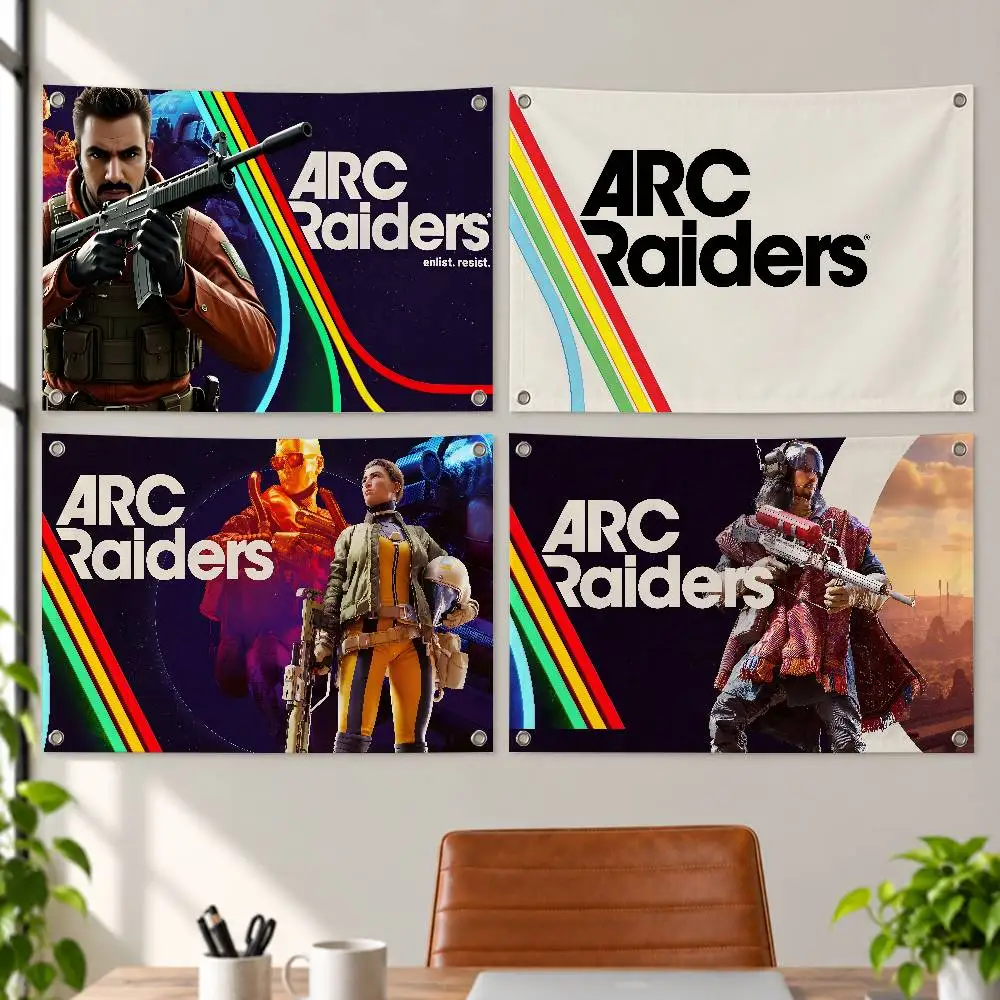 ARC Raiders Aesthetic Wall Tapestry Flag Printed Wall Hanging Living Room Party Outdoor Decor