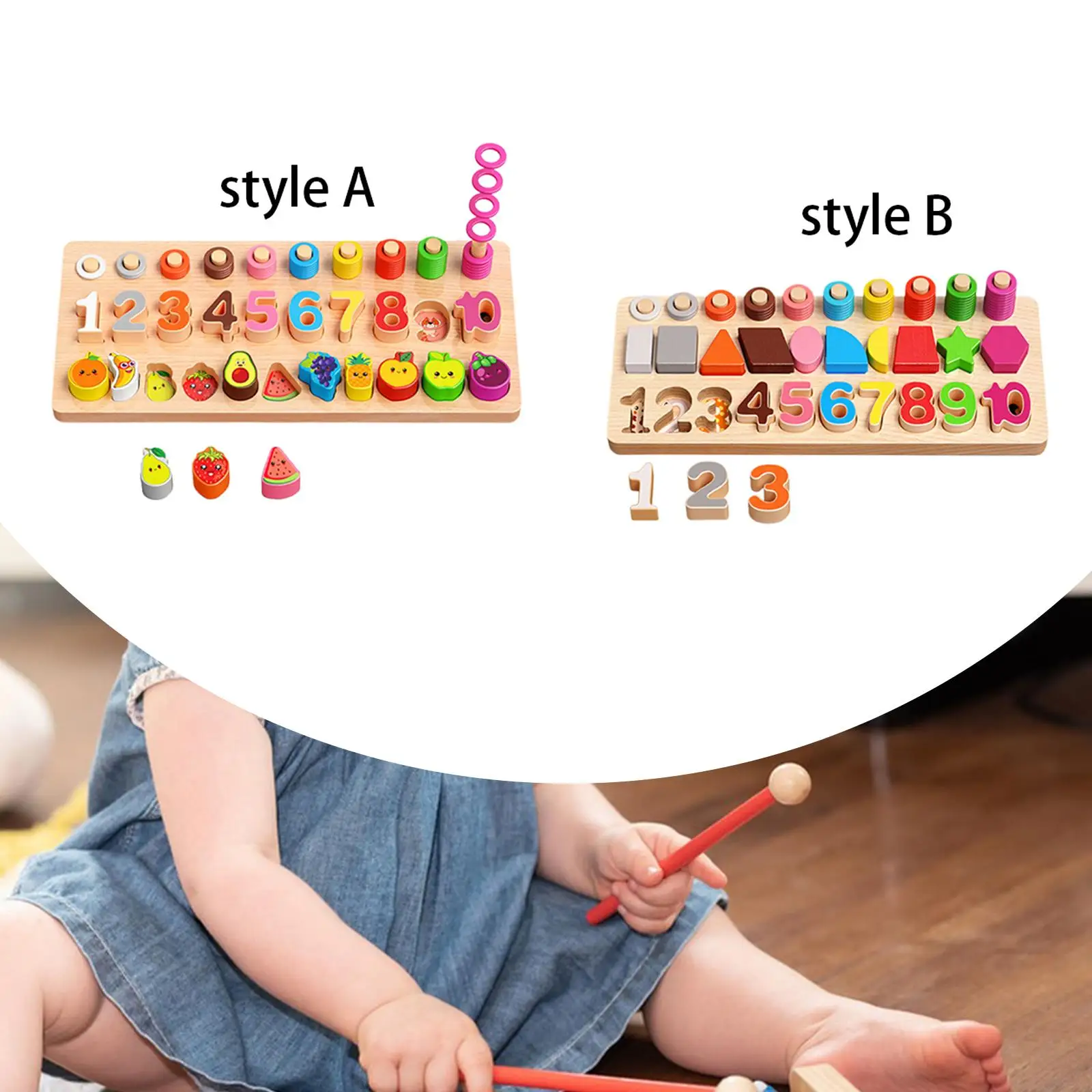 

Пазлы с цифрами, сортировщик, счетные образовательные строительные блоки, обучающий набор игрушек