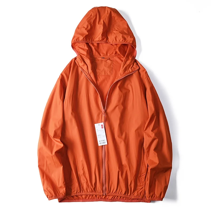 

ex Свободная толстовка с капюшоном, солнцезащитная одежда, попробованная комната, кожаное джинтное пальто, молодежное искушение, весна-лето, верхняя одежда Long Sve