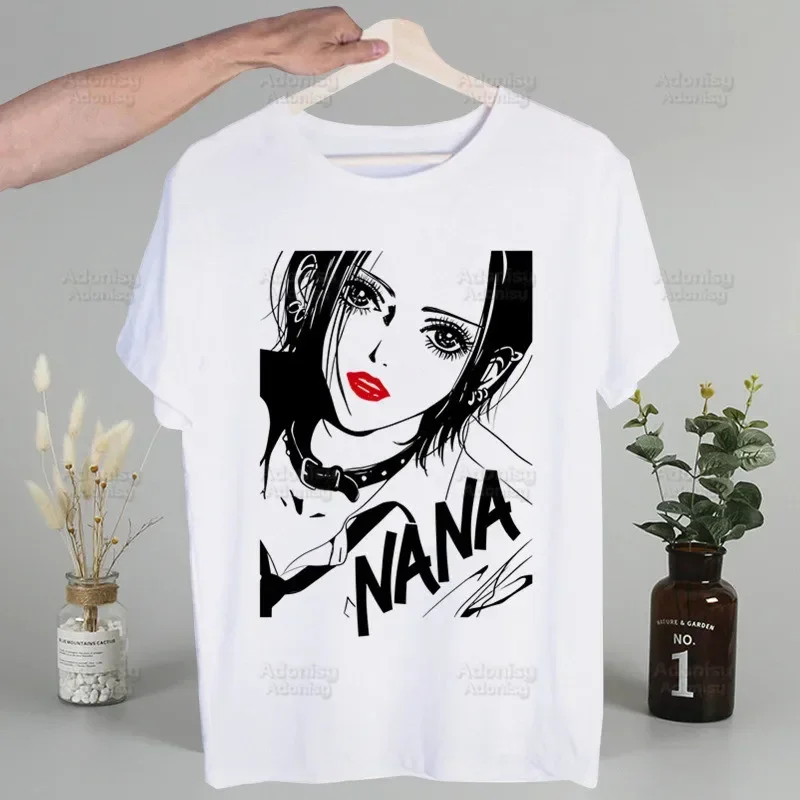 Black Stones NANA Osaki Ren Honjo Printing Street Style Casual Short Sleeve Men T Shirt O-neck Tshirt Male T-shirt