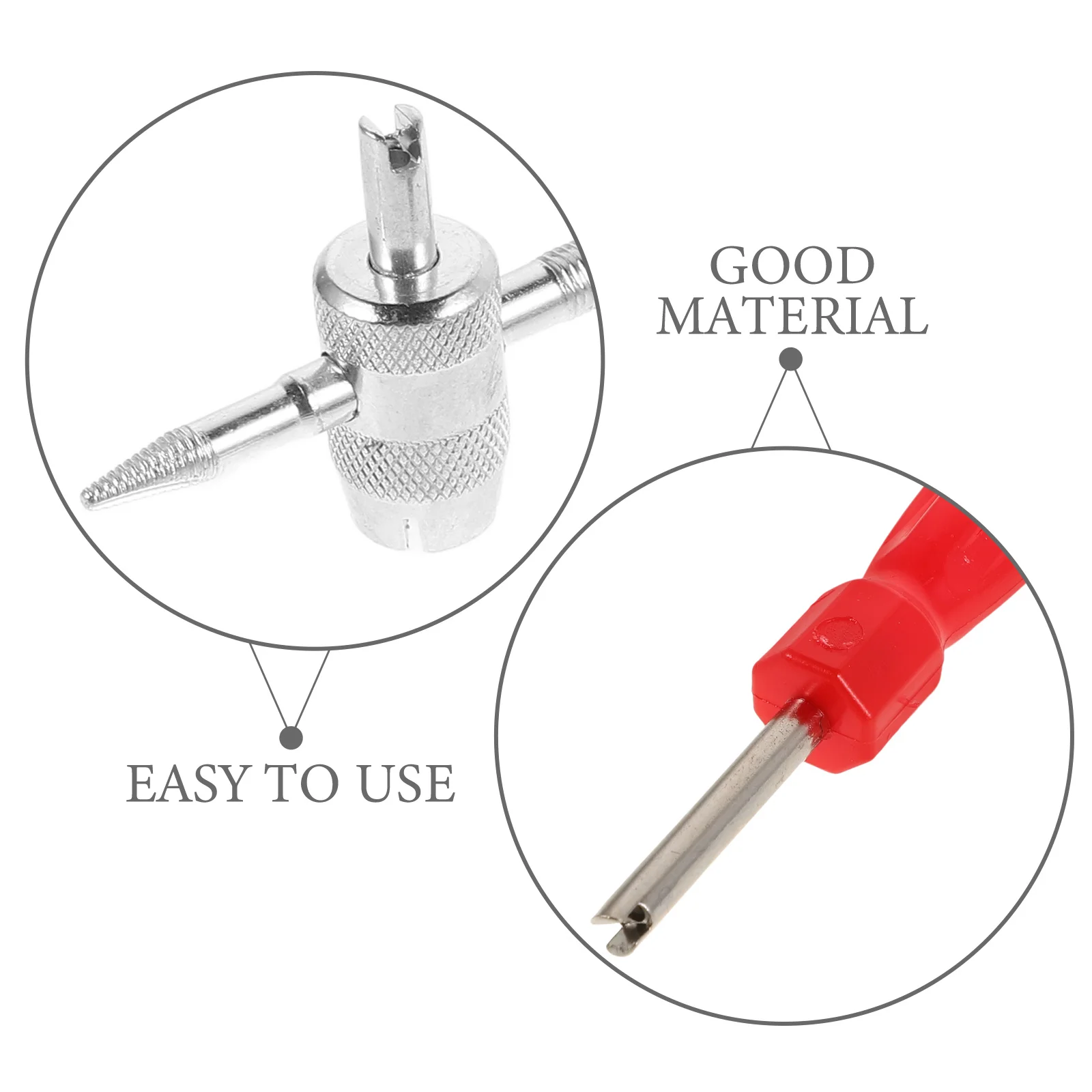 32 قطعة أداة إزالة جذع الصمام الأساسية مطلية بالنيكل لسيارة دراجة نارية شاحنات الإطارات صمام تمديد طقم تصليح #2