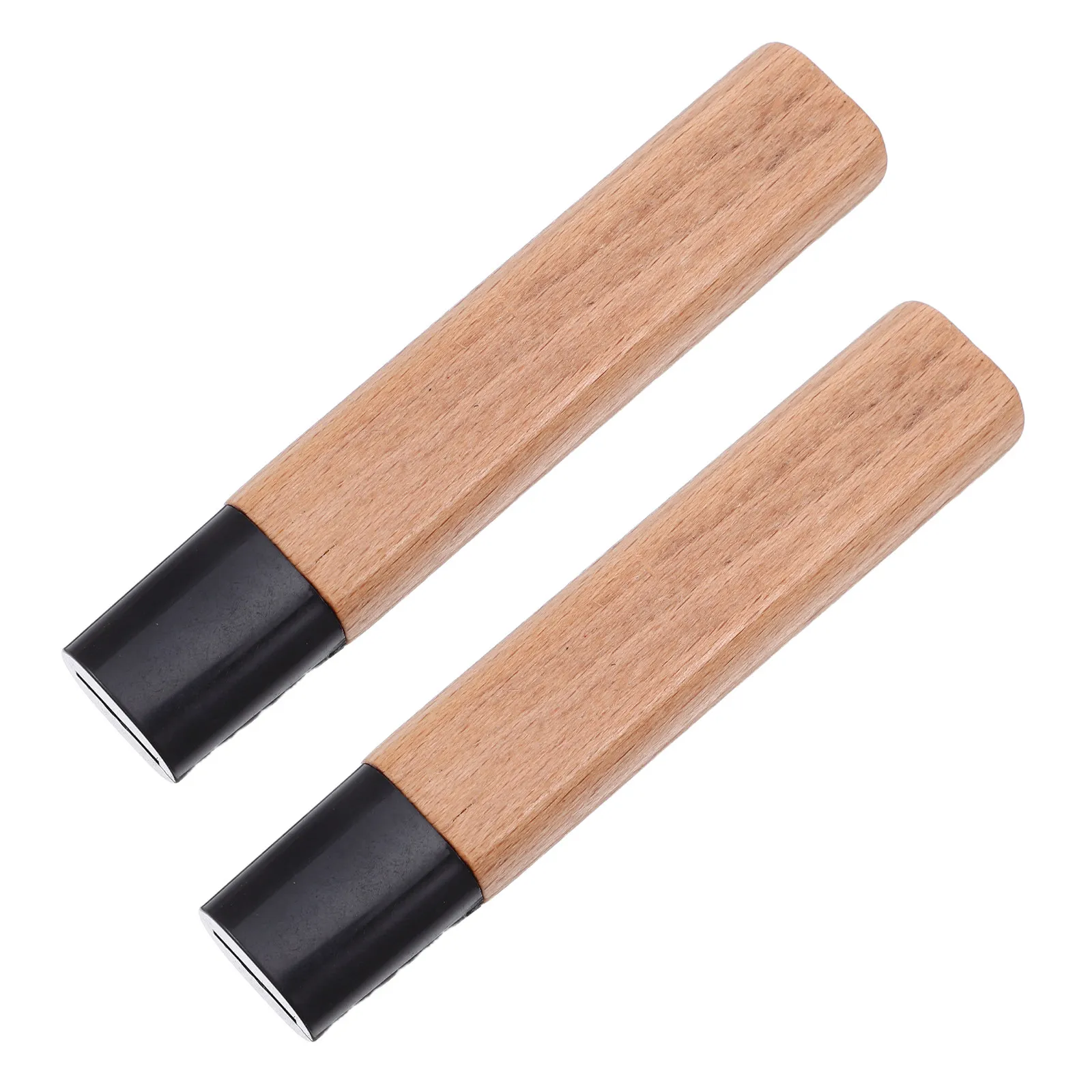 2Pcs Wood Knife Handle Replacement Ergonomic Non-Slip Cutter Grip Repair Accessory Kitchen Knife Handle Wood Grip