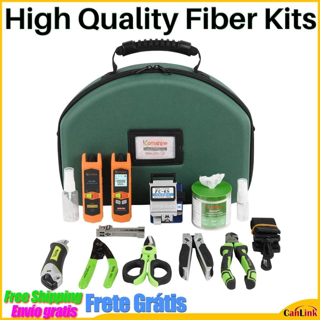 

FTTH Series Tool Set Tool Kit With Optical Fiber Cleaver FC-6S Optical Power Meter Optical Light Source VFL