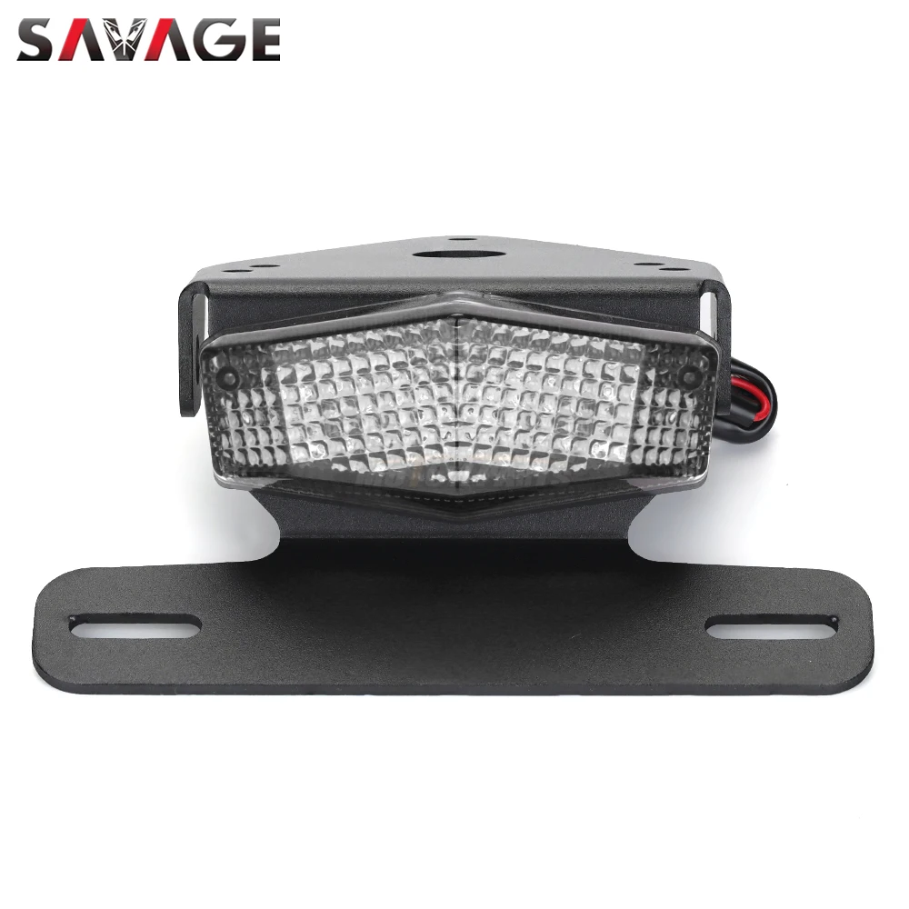 License Plate Holder LED Tail Light For HONDA XR250R XR400R XR400 XR250 Motard Motorcycle Accessories Tail Tidy Fender Bracket