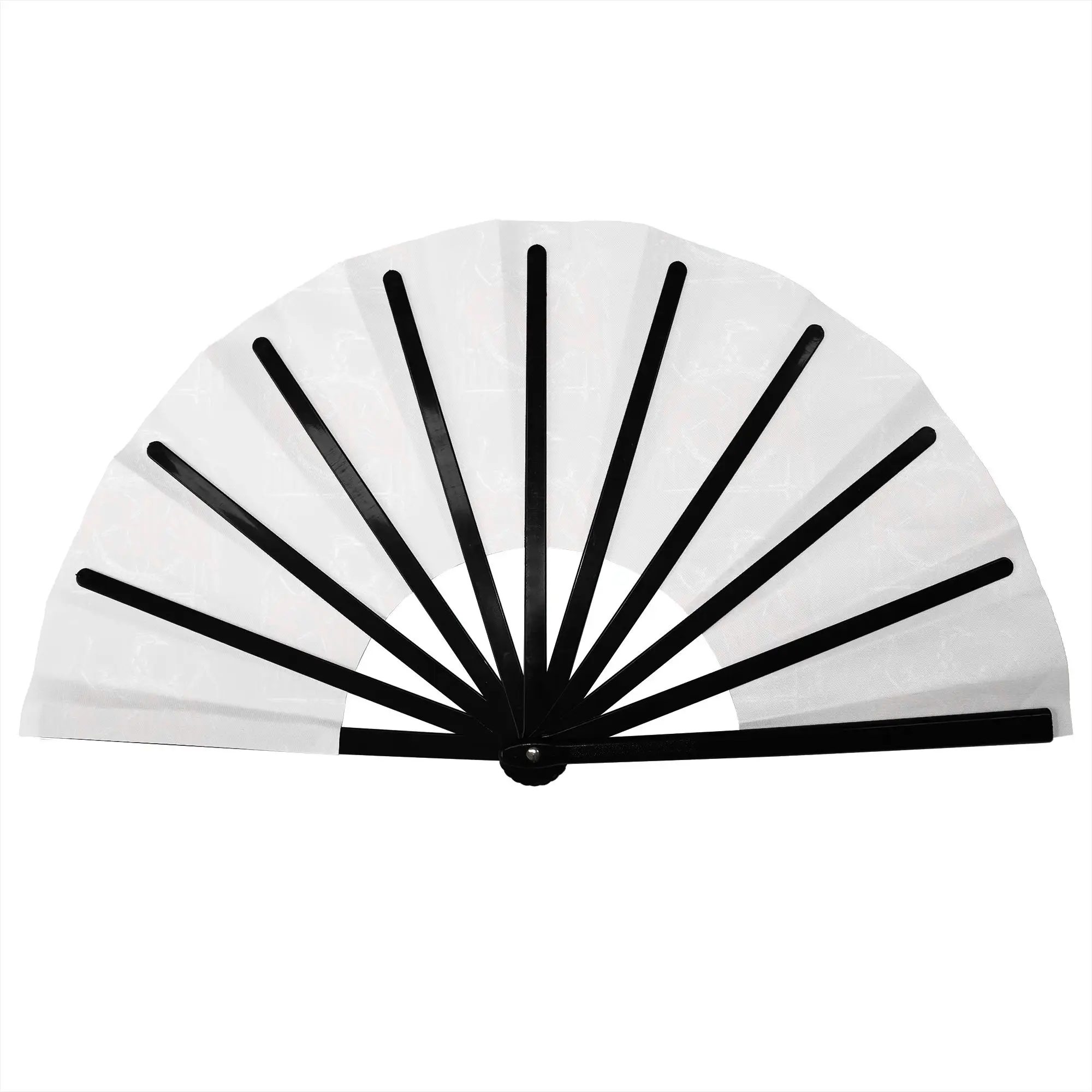 S-Slayers Black Eagle Folding Hand Fan  Polyester Fabric Fan Novelty Summer Accessory Decorative Fans