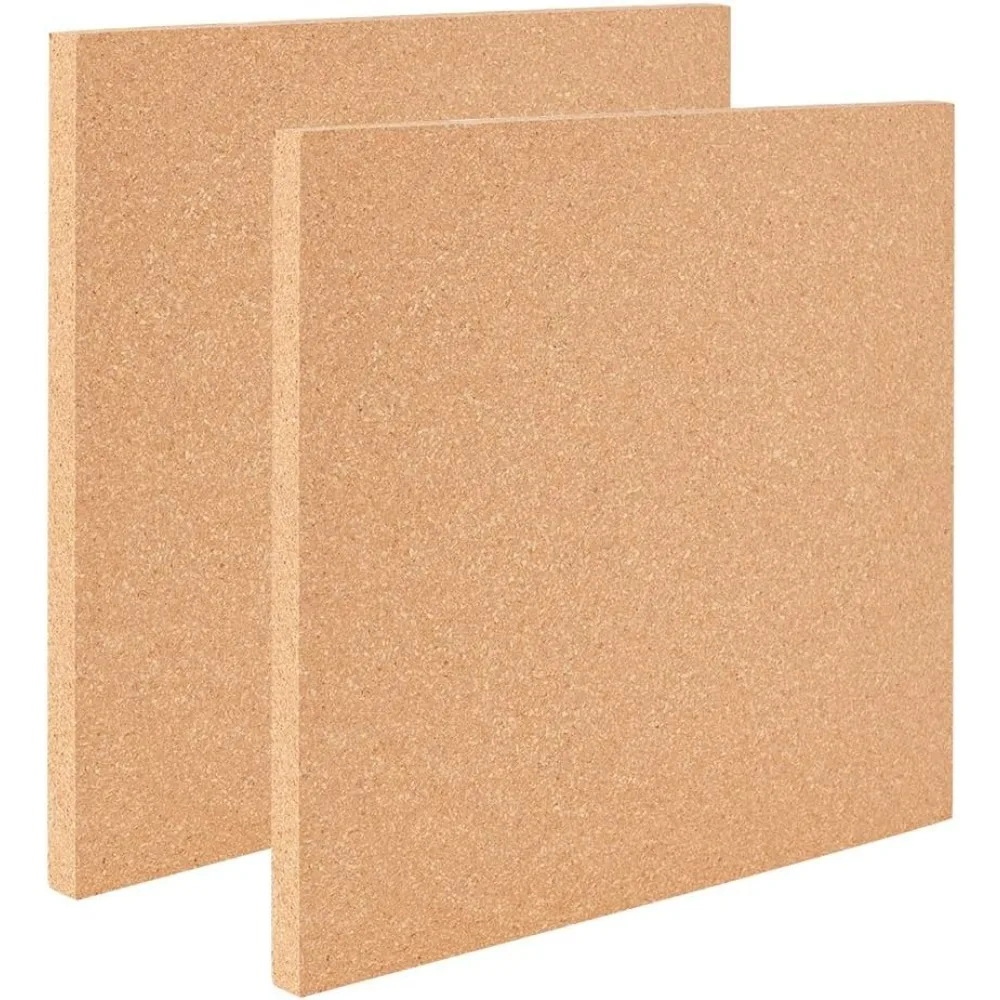 

2PCS Square Bulletin Boards 11.8x11.8 Inch Wood Cork Board 0.6 Inch Thick Square Cork Board Cork Tiles for Wall Decoration Party