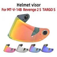 Visera de casco para MT Revenge 2 S, gafas de repuesto para MT-V-14B Targo S, parabrisas Anti-UV, accesorios para motos