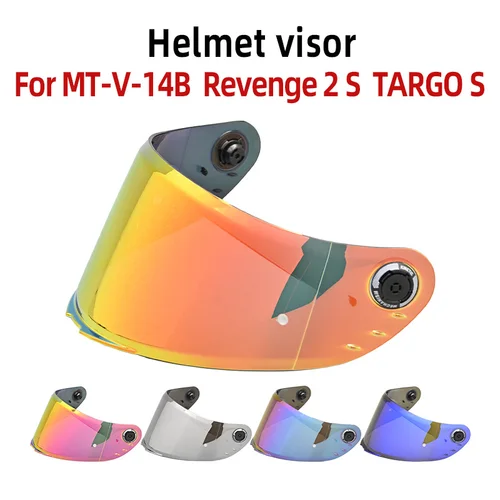 Visera de casco para MT Revenge 2 S, gafas de repuesto para MT-V-14B Targo S, parabrisas Anti-UV, accesorios para motos
