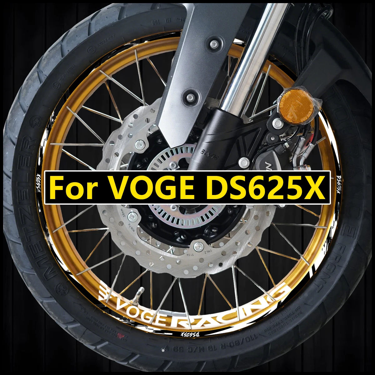 Per VOGE 625 DSX DS625X DS 625X Accessori Moto Adesivo Mozzo Ruota Cerchione Striscia Nastro Vinile Riflettente Decor Decalcomanie