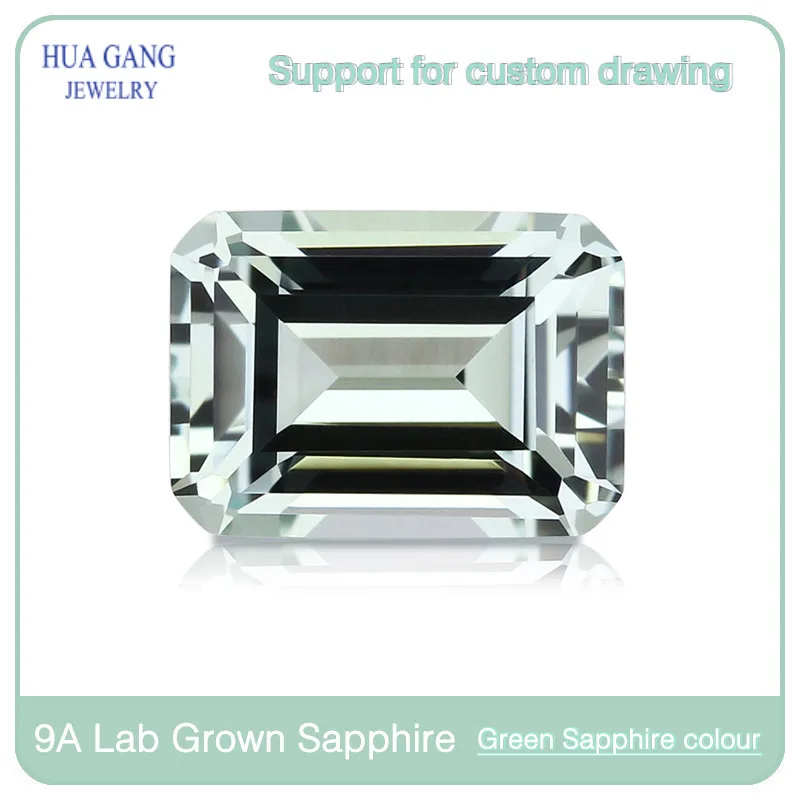 شكل قطع الزمرد زراعة الأحجار الكريمة ألوان متعددة روبي الياقوت الزمرد مختبر نمت بواسطة Czochralski أحجار كريمة مفكوكة #2