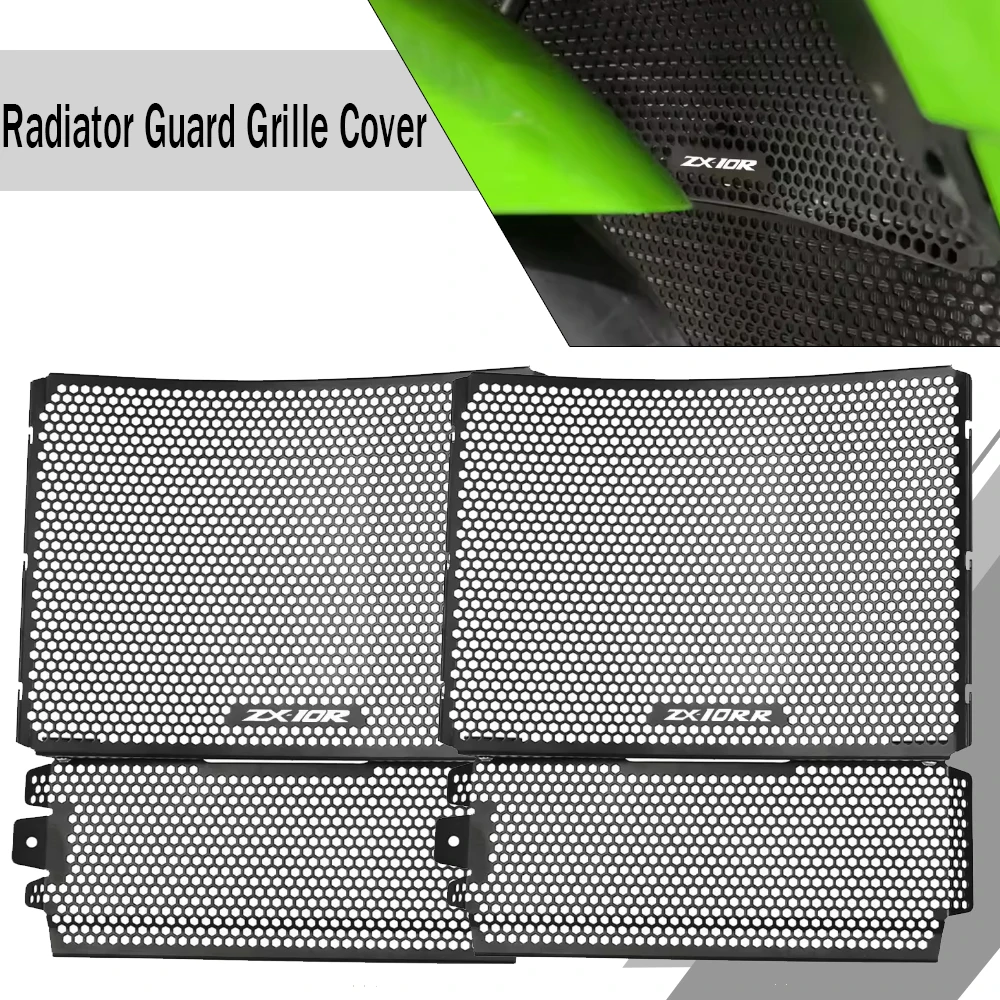 

For KAWASAKI NINJA ZX-10R ZX 10R ZX-10RR ZX10R ZX10RR 2021 2022 2023 2024 2025 Motorcycle Radiator Grille Guard Protector Cover
