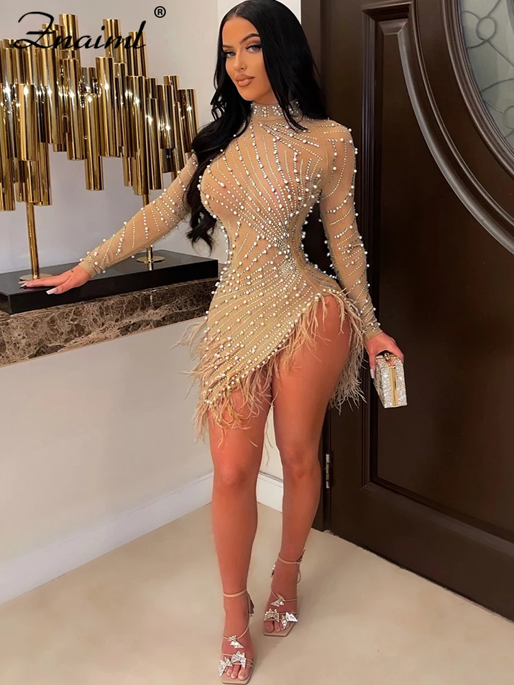 knee length dresses for ladies High Quality Womens Black Fishnet Sleeveless Shiny Hollow Mini Elegant  Party Dress Spring Summer Cocktail Dress