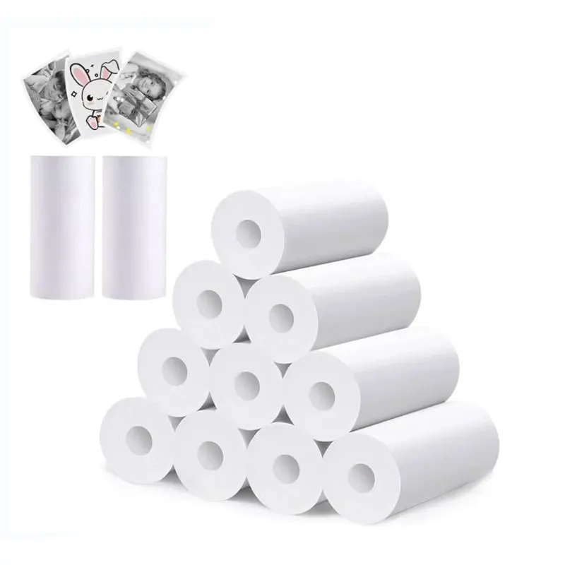 

Children's Camera Paper 5 Rolls Filled Color Developing Thermal Camera Printing Paper Birthday Christmas Gifts for Girls Boys