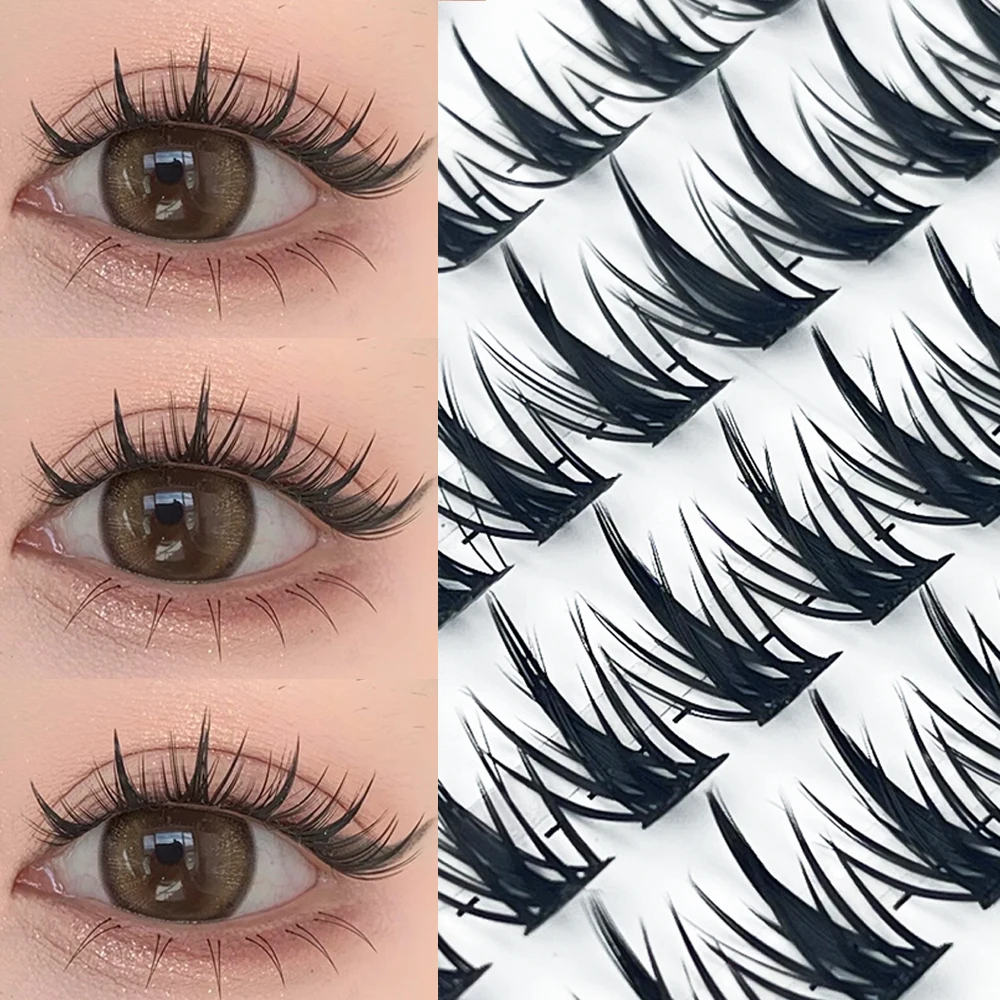 1 Box/160 Bunches Mink Eyelashes Natural Eyelash Extension 3D Russian individual Eyelash Cluster Makeup Tool DIY Lashes Cilia