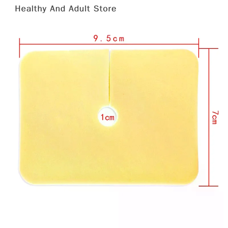 1Pc 9.5*7cm Medical Comfortable Tracheal Ultra-soft Fixation Tracheotomy Tube Pad Gauze For Patients After Surgery Health Care