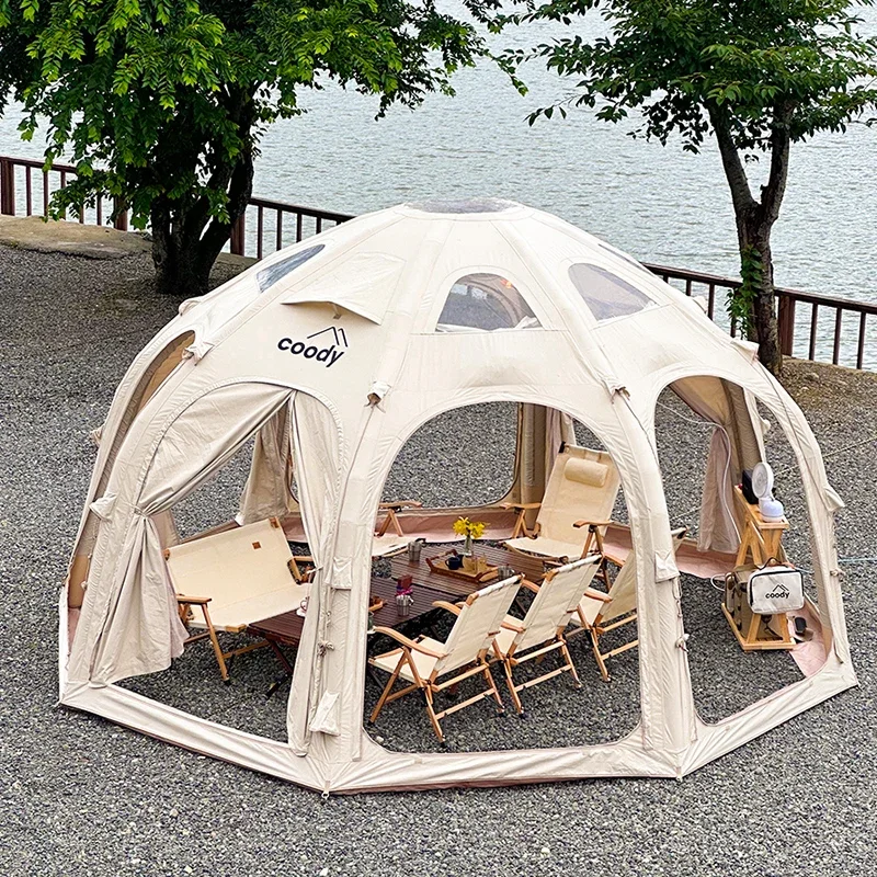 

Inflatable ball tent, outdoor camping in autumn and winter, warm and wind-resistant starry sky ball, overnight rain and sun