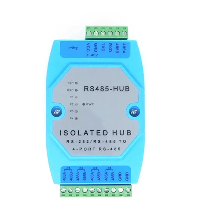 485 repeater Photoelectric isolation Industrial grade RS485 hub 2-port signal amplifier anti-interference lightning protection